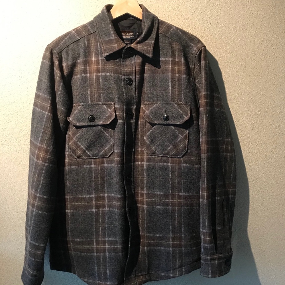 Pendleton Quilted flannel shirt jacket